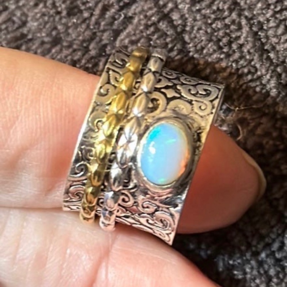 Sterling Silver Spinner Ring - image 3